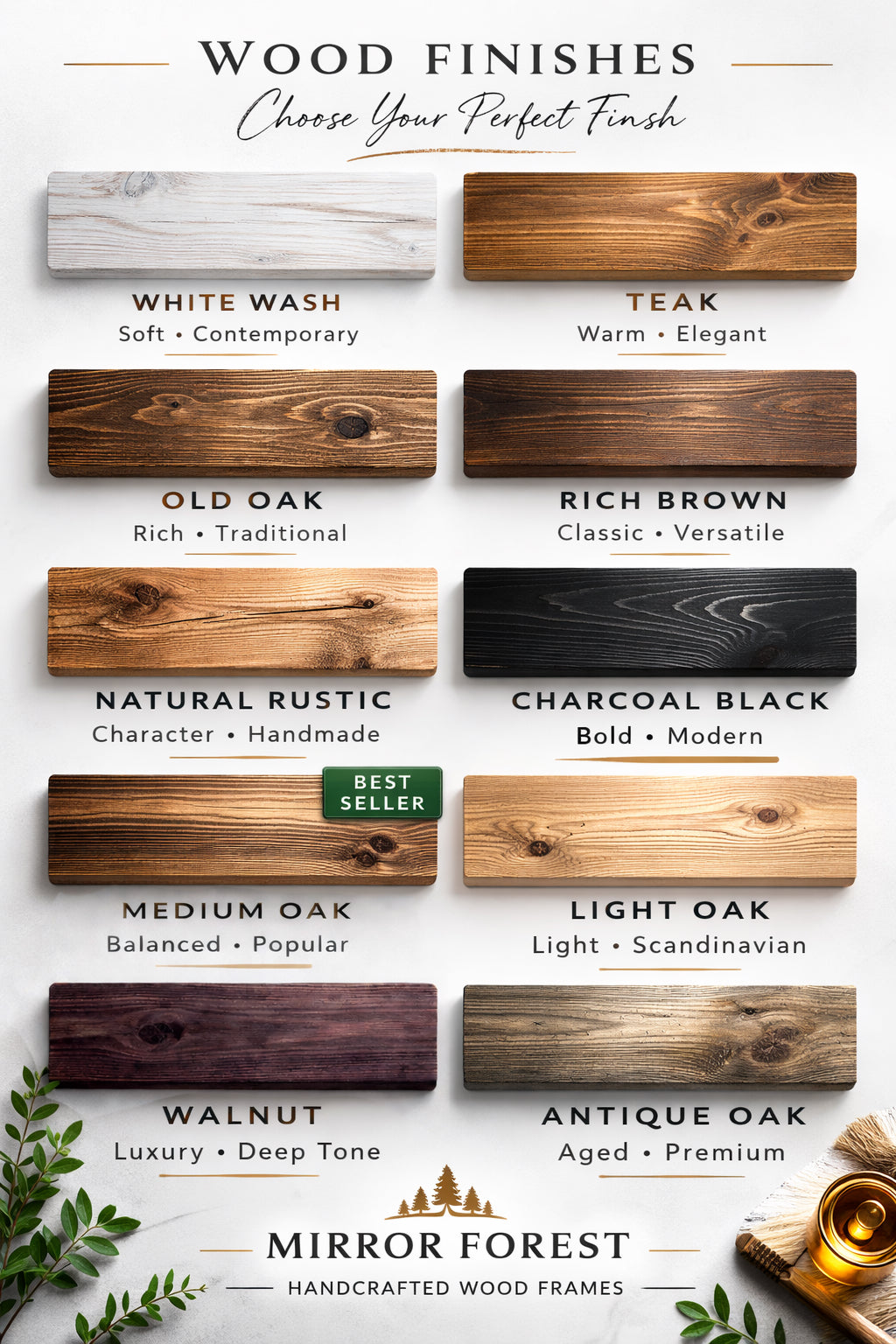 Ashford - Farmhouse Shelf Mirror