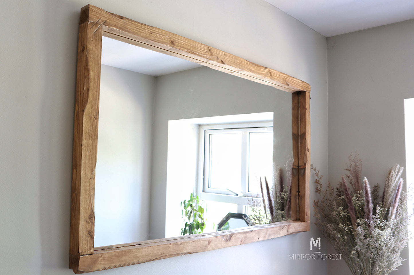Thin Framed - Handcrafted Rustic Mirror - Available in Multiple Finishes