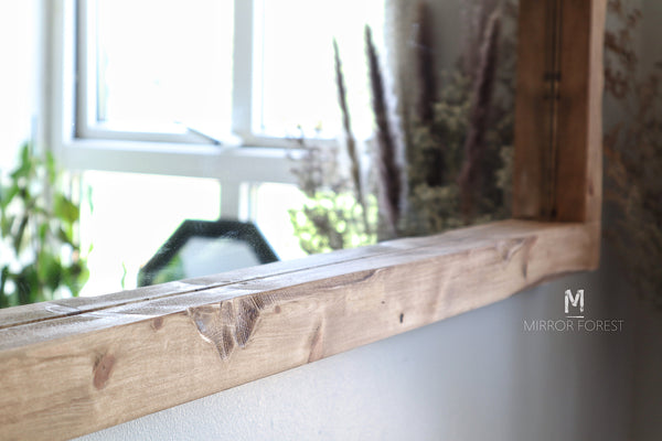Thin Framed - Handcrafted Rustic Mirror - Available in Multiple Finishes