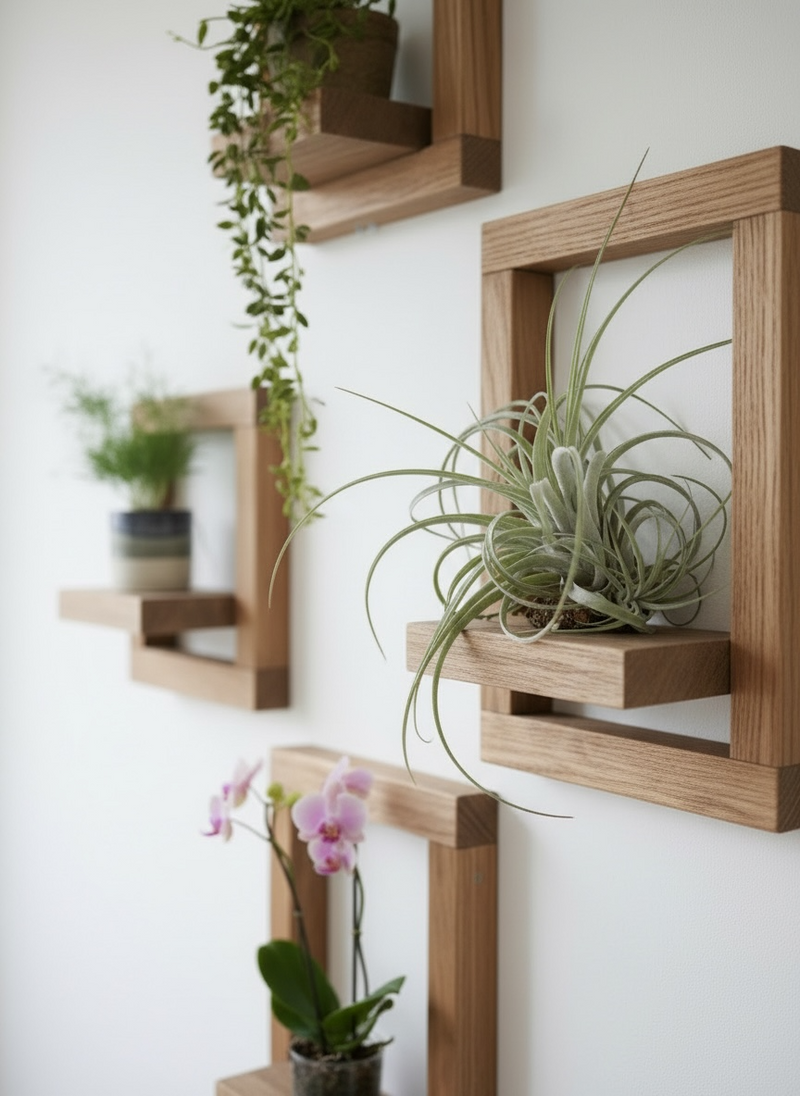 Planter Shelves & framed wall planters