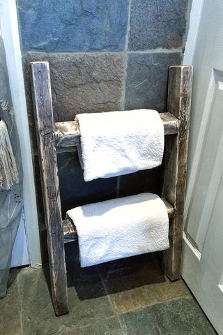 Country House Rustic Storage Ladders / Towel Holder