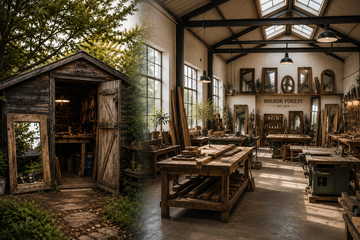 From The Shed to Our First Workshop