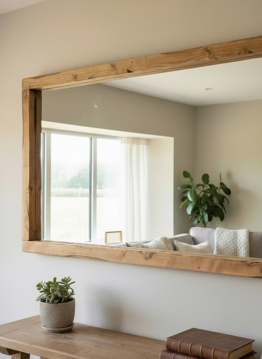 Langdale - Thin Frame Rustic Mirror