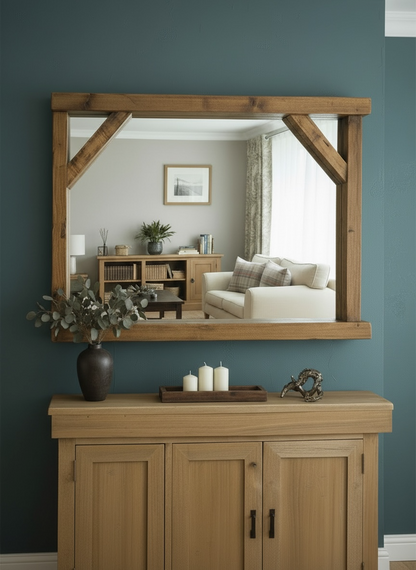 Hampton - Bracket Farmhouse Shelf Mirror