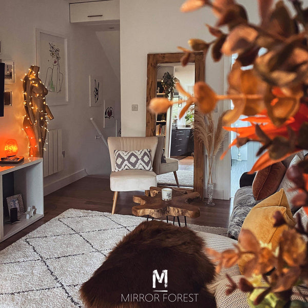 Wide Frame Portrait Freestanding Mirror - Available in Multiple Finishes