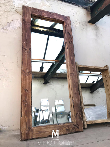 Wide Frame Portrait Freestanding Mirror - Available in Multiple Finishes