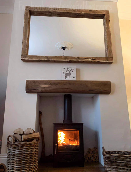 Handcrafted Chunky Frame Landscape Mirror - Available in Multiple Finishes and sizes