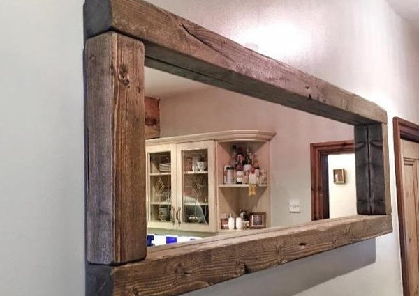 Chunky frame Rustic Mirror