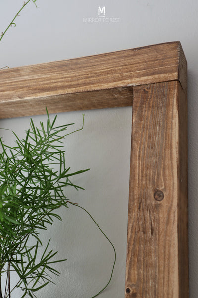 Framed Country House Rustic Shelf / Planter - Light Oak Rustic Finish