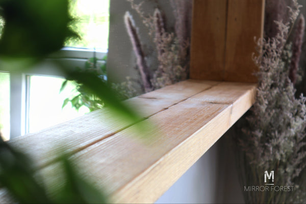 Wood mirror