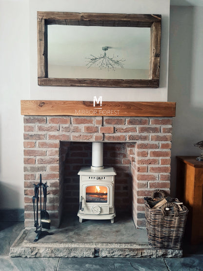 Handcrafted Chunky Frame Rustic Mirror – Available in Multiple Finishes