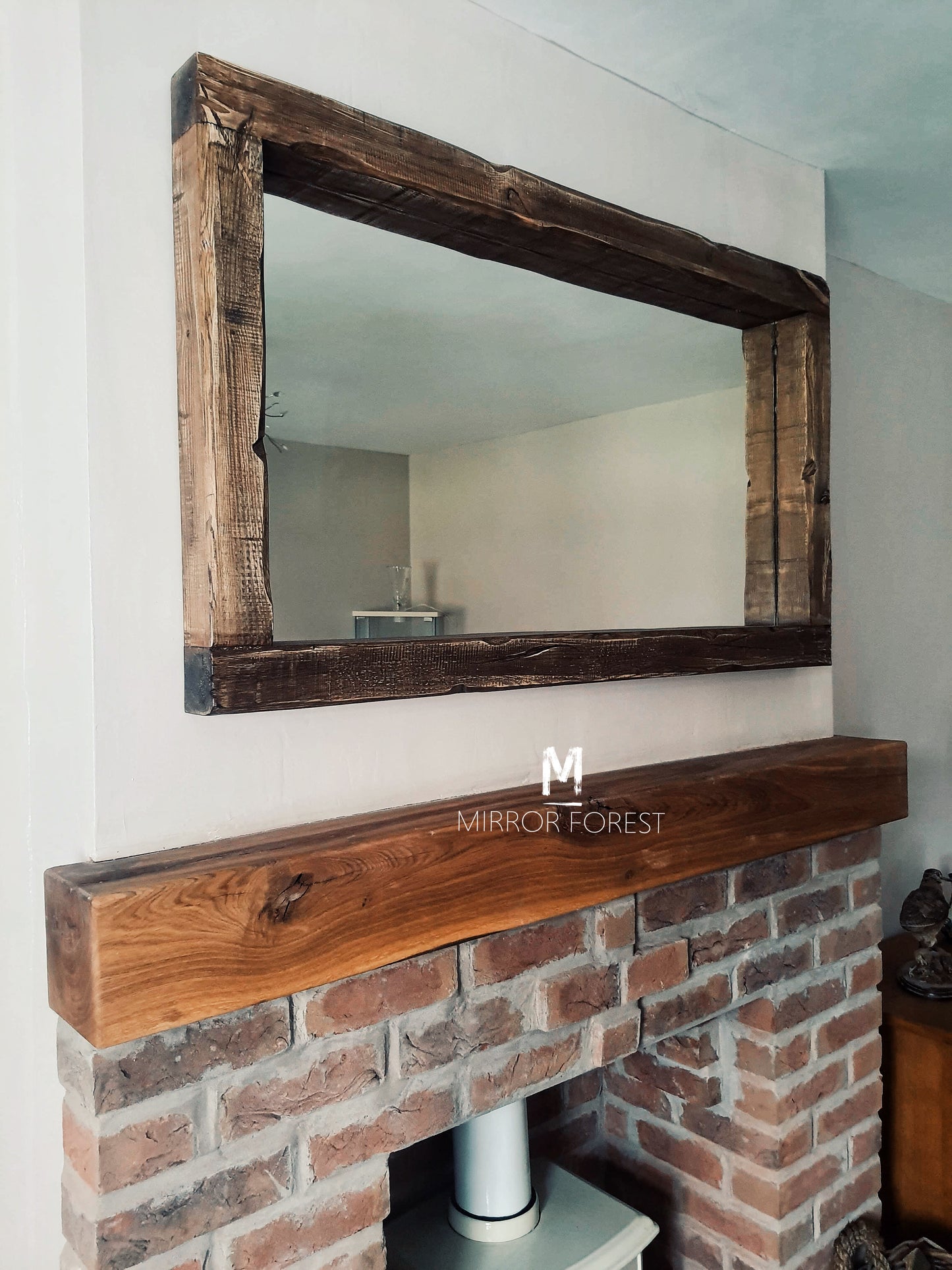 Handcrafted Chunky Frame Rustic Mirror – Available in Multiple Finishes
